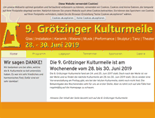 Tablet Screenshot of kulturmeile-groetzingen.de